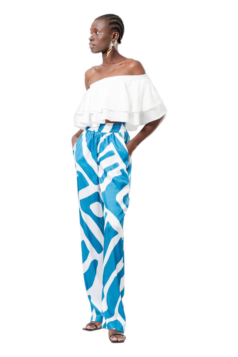 Leer Pants, Alternate, color, Lava Blu