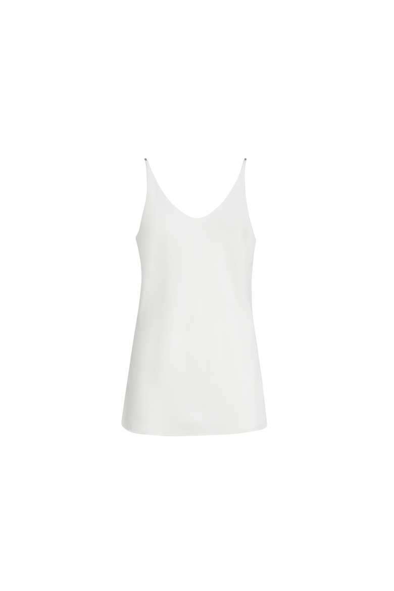 Top with shiny straps, Alternate, color, White