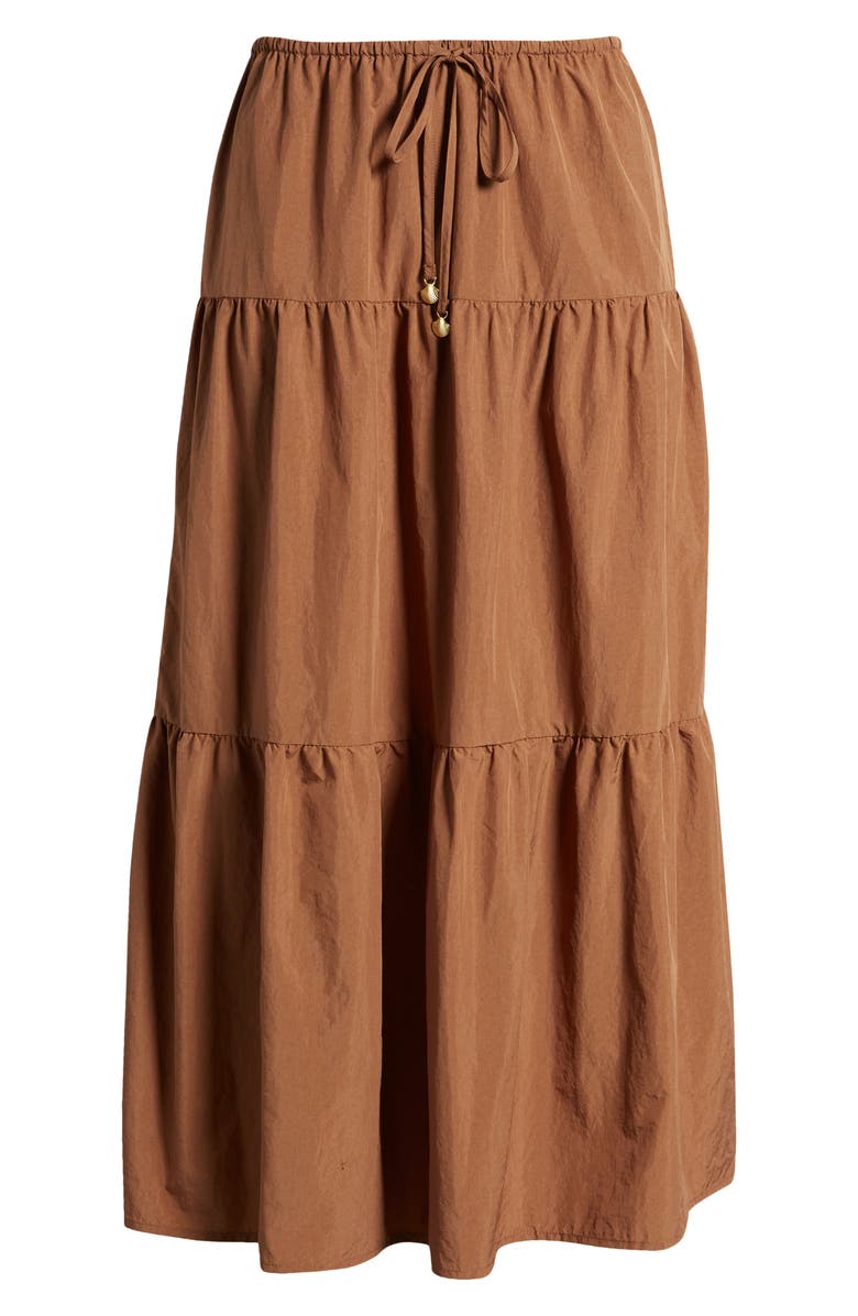 Rails Mary Tiered Nylon Midi Skirt, Alternate, color, 