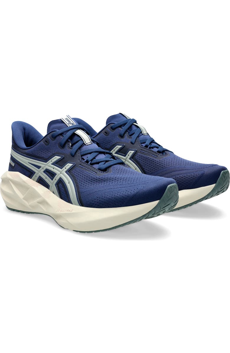 ASICS<sup>®</sup> NOVABLAST<sup>®</sup> 5 ATC Track Club Running Shoe, Main, color, Indigo Blue/ Seal Grey
