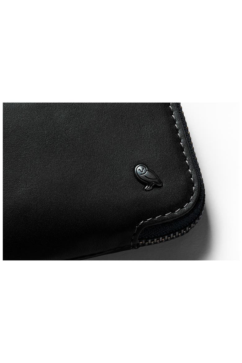 Leather Card Pocket, Alternate, color, BLACK