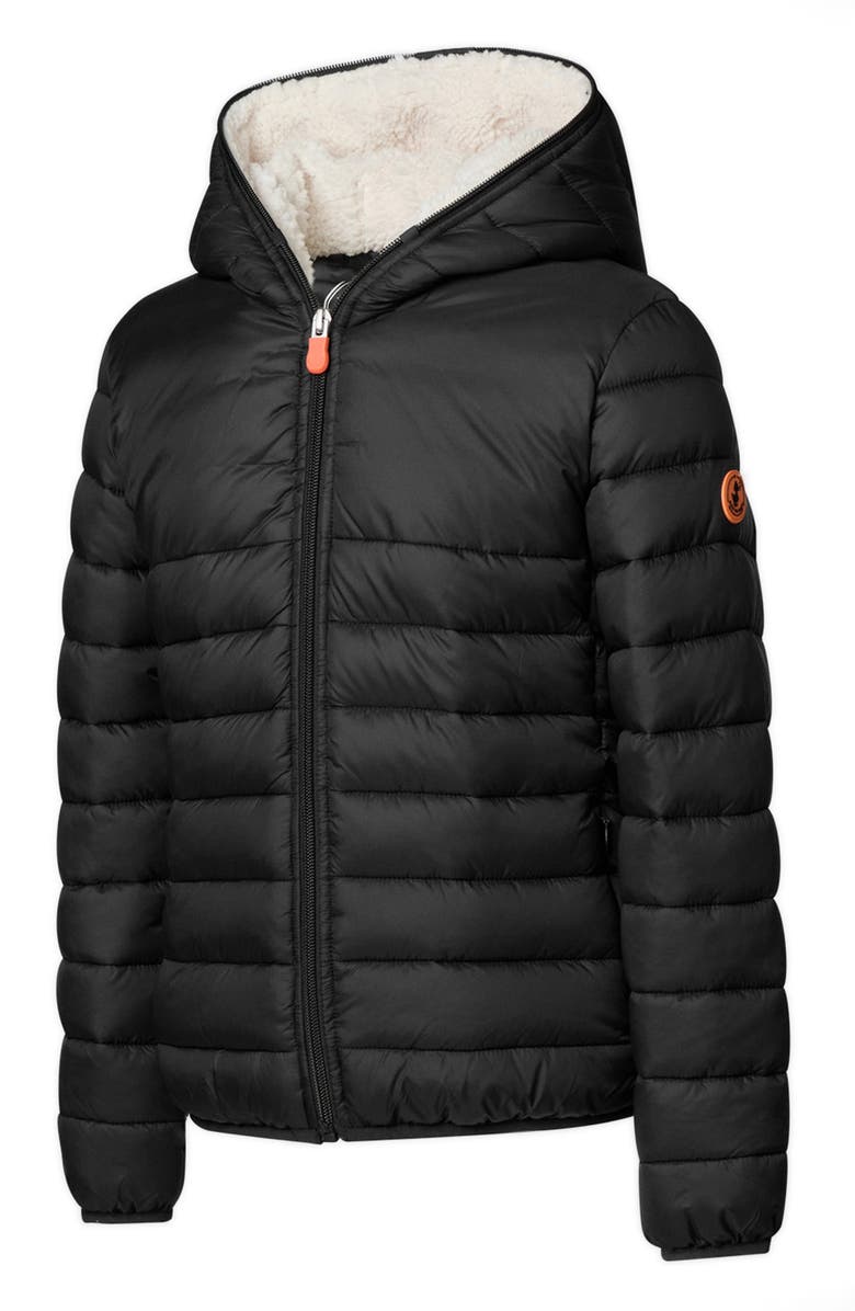 Save The Duck Kids' Leci Puffer Jacket, Alternate, color, Black