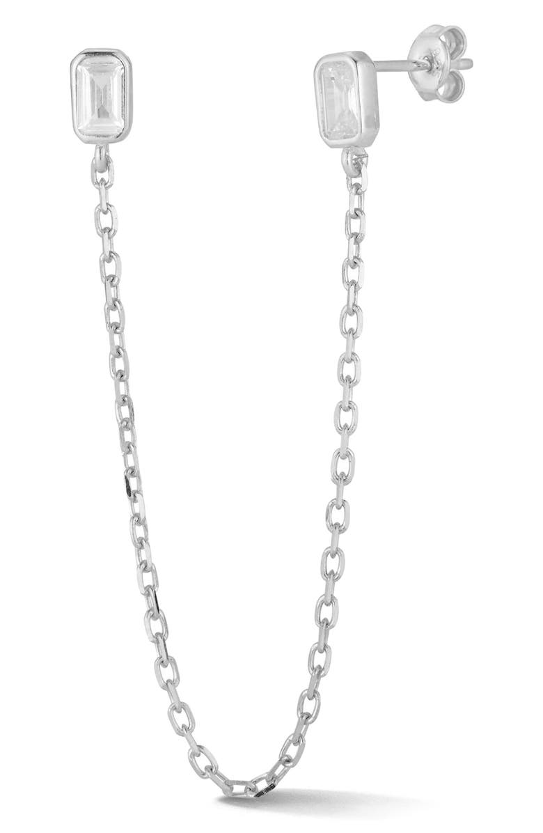 GLAZE JEWELRY CZ Chain Drop Earring, Main, color, 
