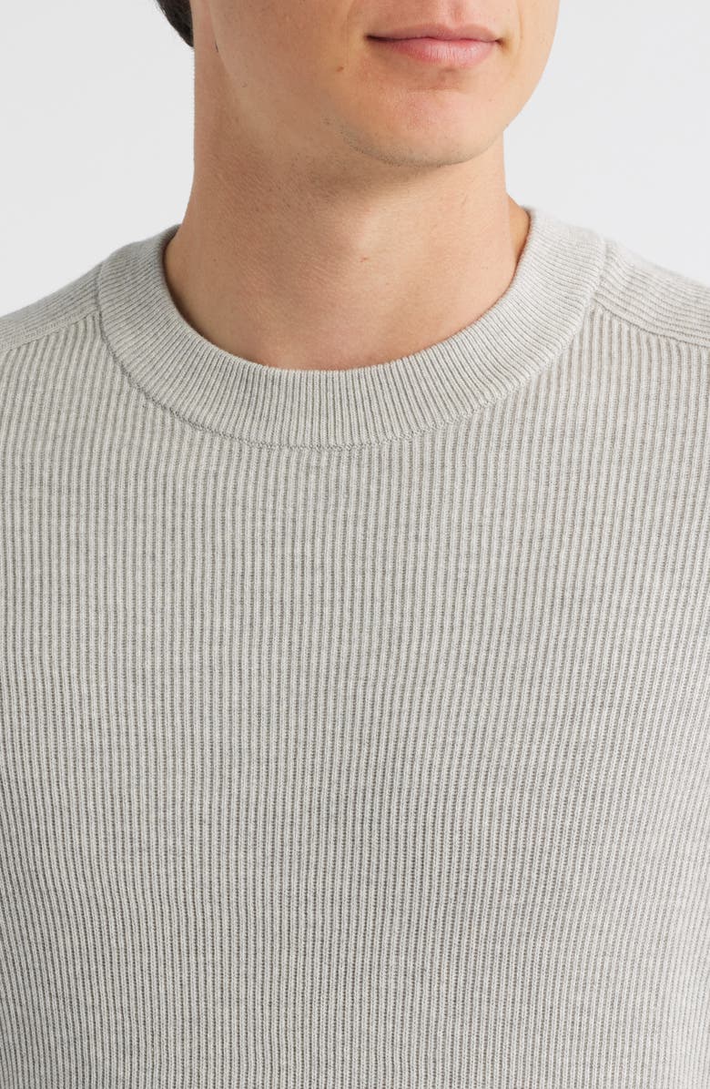 NN07 Kaley 6499 Cotton Crewneck Sweater, Alternate, color, Fog