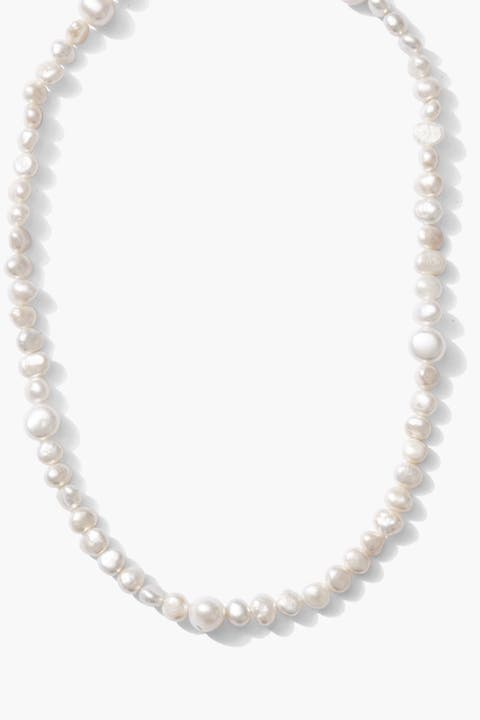 Freshwater Pearl Gold Plated Strand Necklace