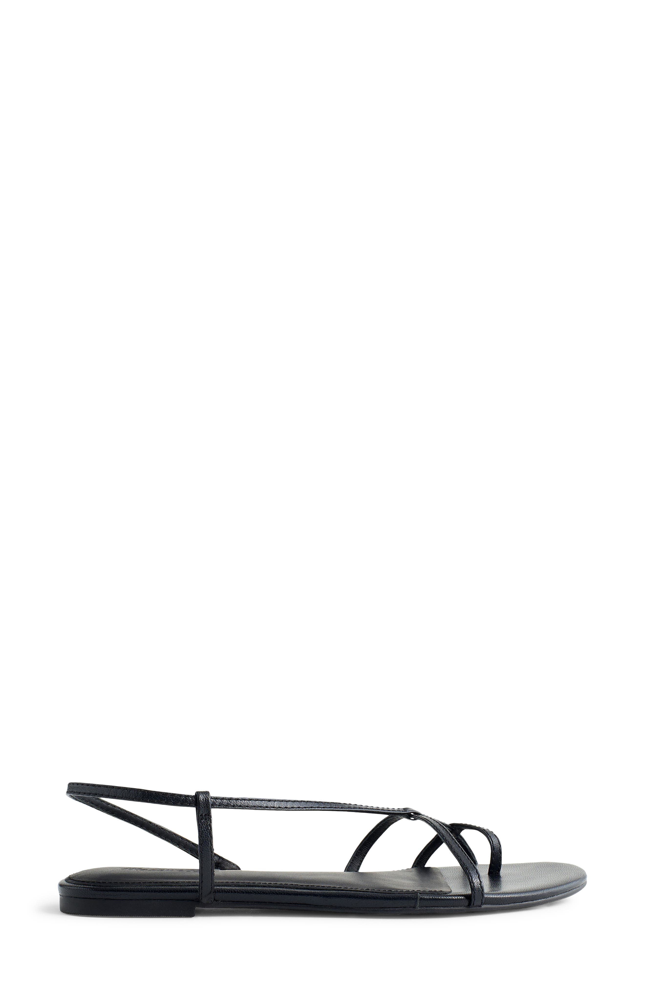Madewell Iggy Strappy Sandal, Main, color, True Black