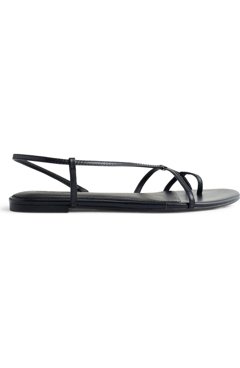 Madewell Iggy Strappy Sandal, Main, color, True Black
