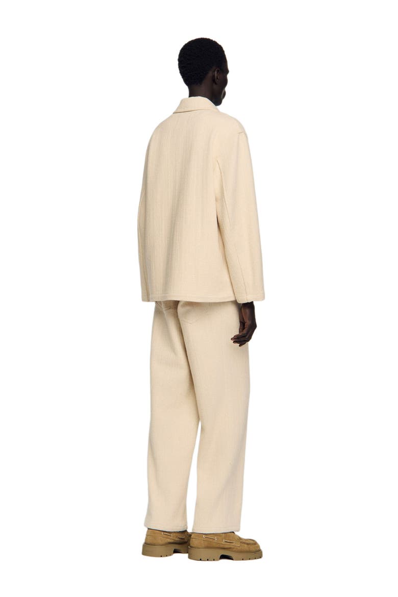Cotton worker jacket, Alternate, color, Ecru