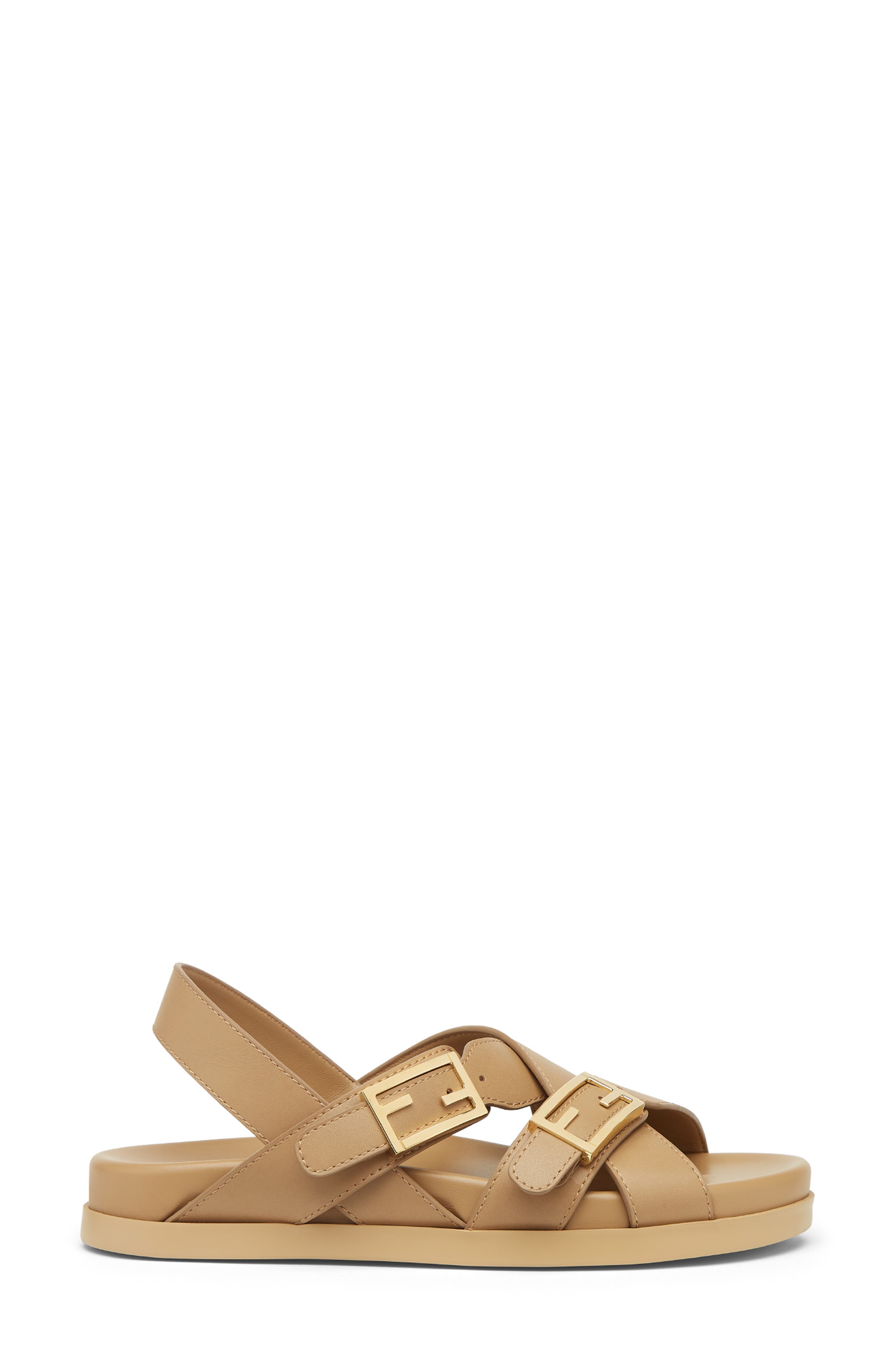 Fendi Feel Slingback Sandal, Alternate, color, F0qb8 Cammello