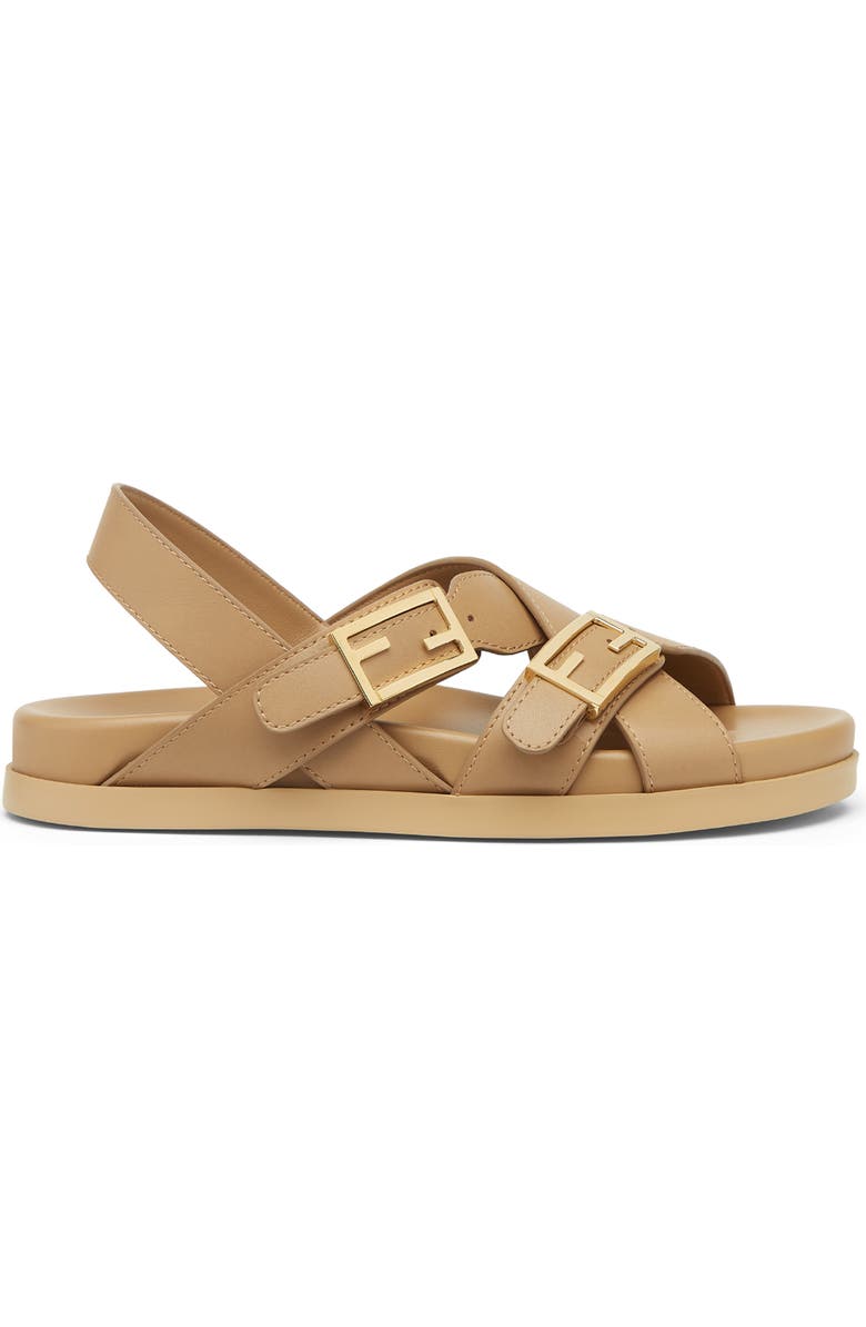 Fendi Feel Slingback Sandal, Alternate, color, F0qb8 Cammello