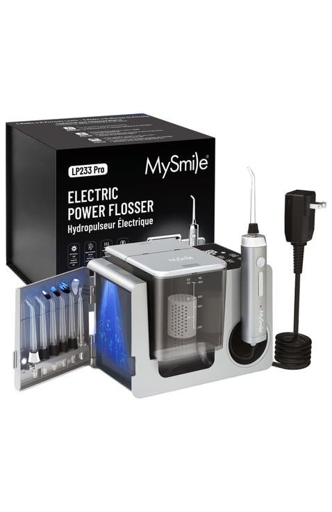 LP233 Pro UVC Sterilizable Countertop Water flossers for Teeth 800ML with a Water Filter 3 Modes and 6 Jet Tips