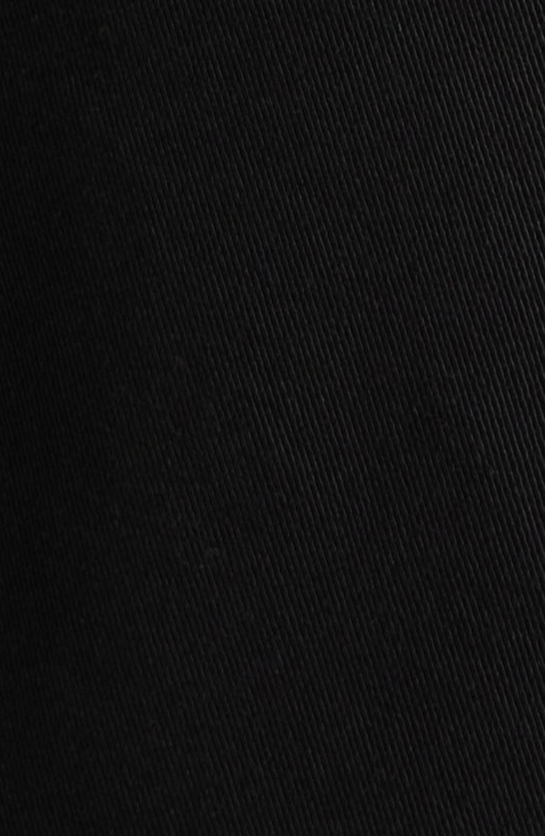 Wit & Wisdom Wyatt Skyrise Crop Wide Leg Twill Pants, Alternate, color, Black