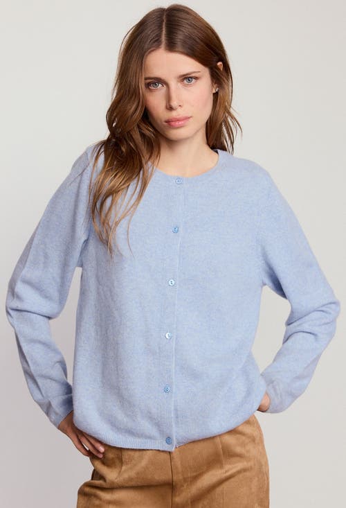The Shirt By Rochelle Behrens The Cashmere Crew Sweater In Blue
