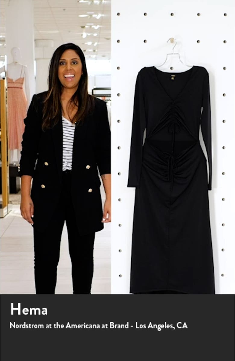 Rhys Cutout Long Sleeve Midi Dress, sales video thumbnail