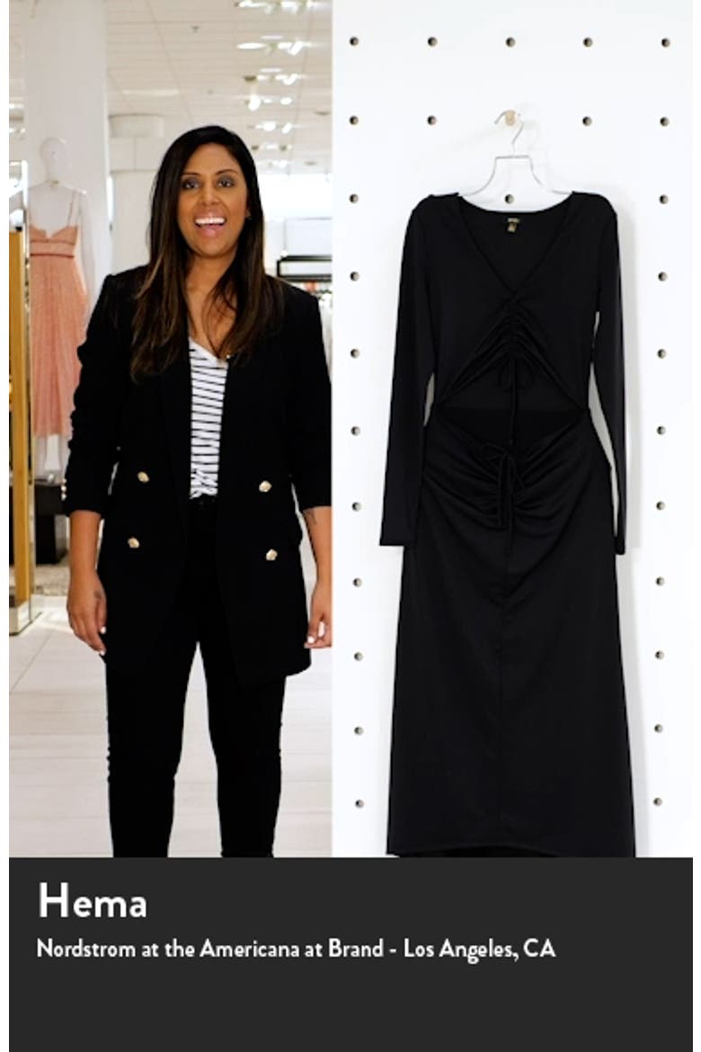 Rhys Cutout Long Sleeve Midi Dress video