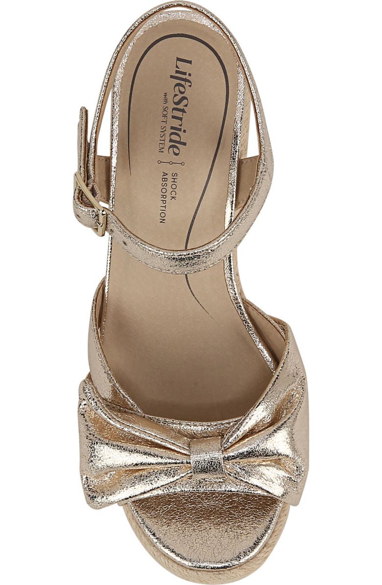 LifeStride Tahlia Wedge, Alternate, color, Gold