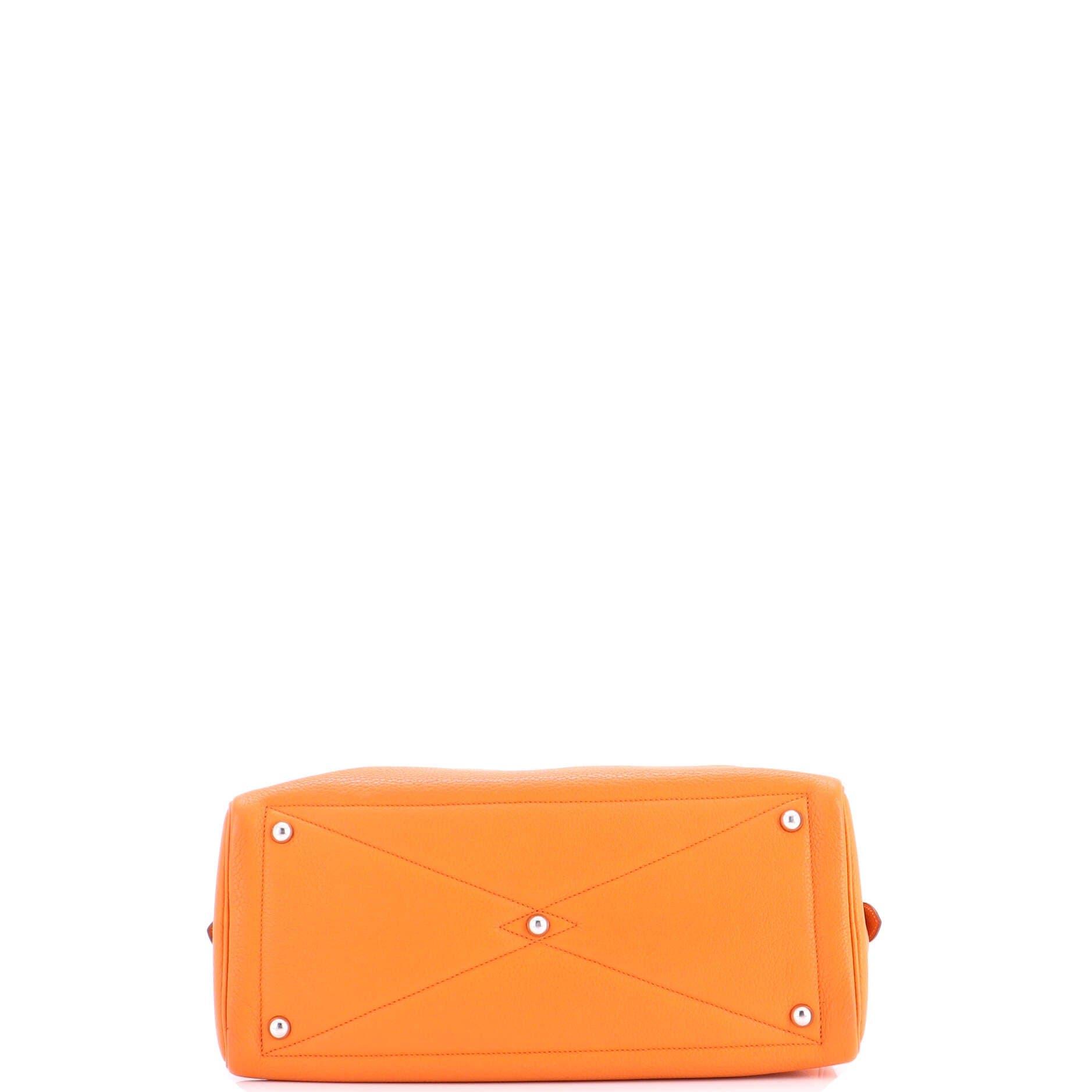 Pre-Owned Hermes Victoria II Bag Clemence 35, Alternate, color, Orange H