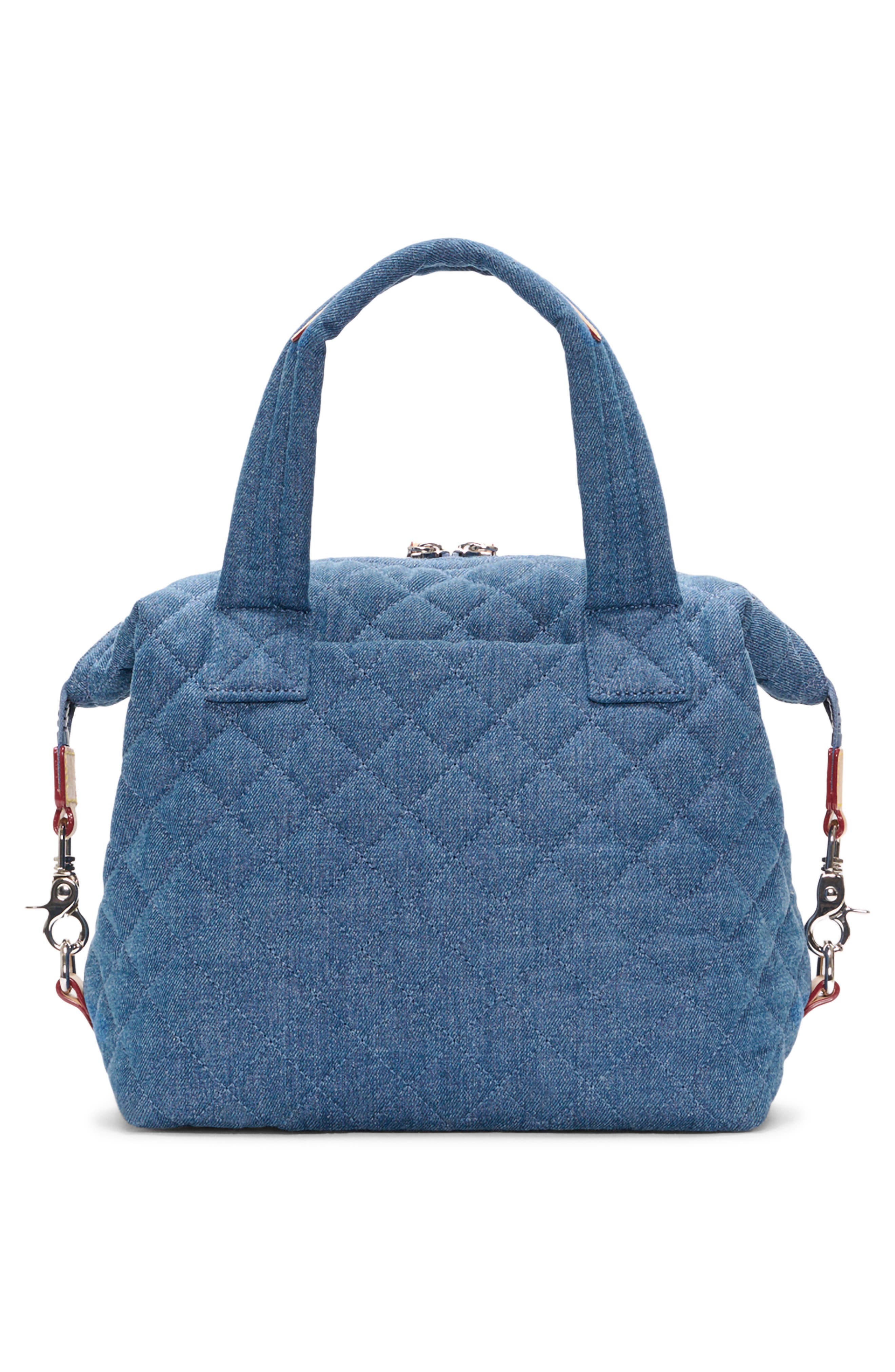 Small Sutton Deluxe Tote, Alternate, color, TRUE DENIM