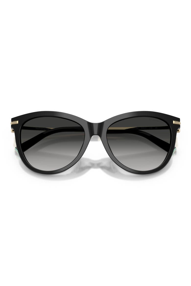 57mm Gradient Phantos Sunglasses, Alternate, color, BLACK / GREY GRADIENT