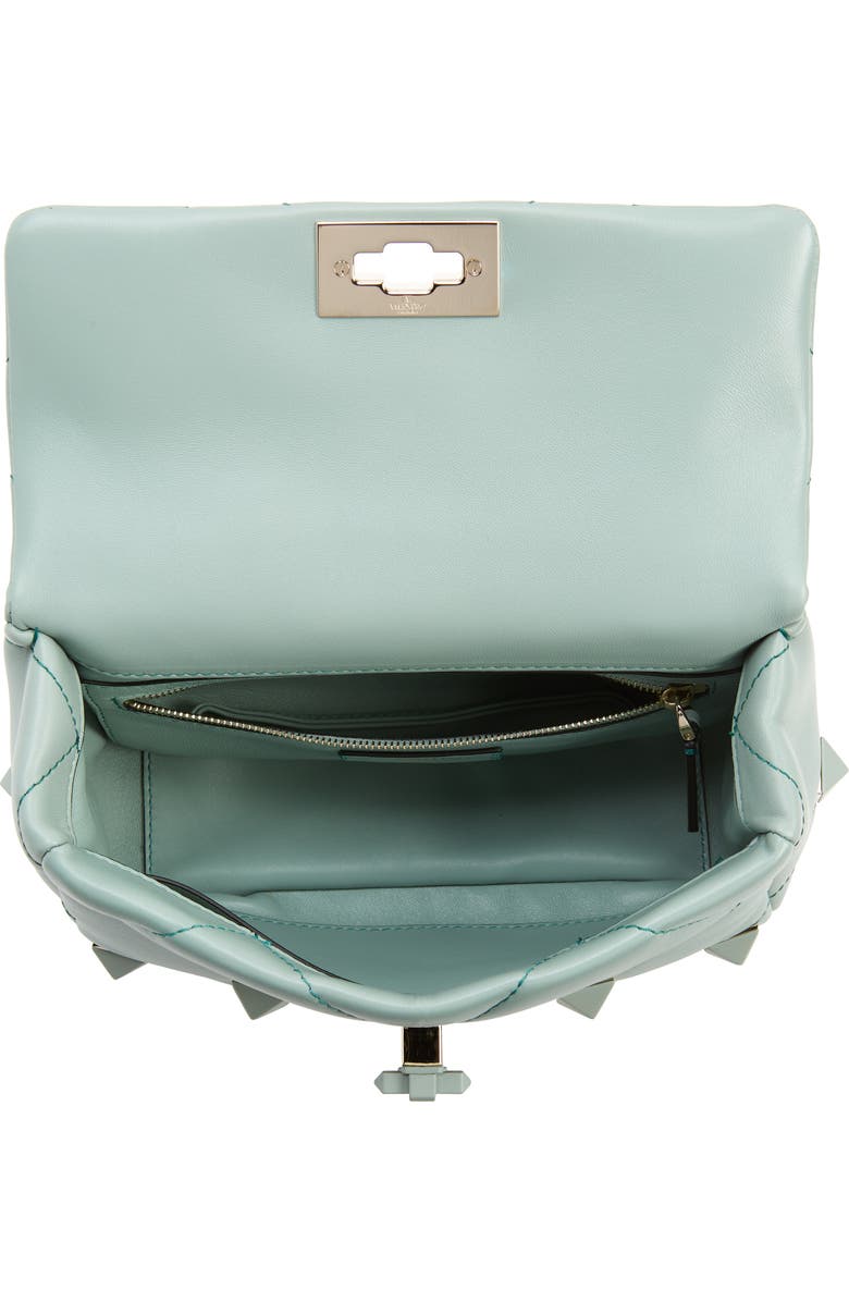 Valentino Garavani Large Roman Stud Leather Shoulder Bag, Alternate, color,