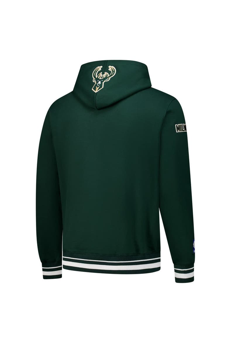 Men's Pro Standard Hunter Green Milwaukee Bucks Area Code Pullover Hoodie, Alternate, color, Hunter Green