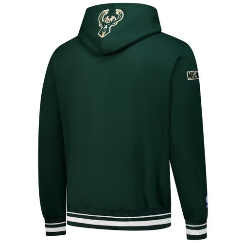 Pro Standard Hunter Green Milwaukee Bucks Area Code Pullover Hoodie