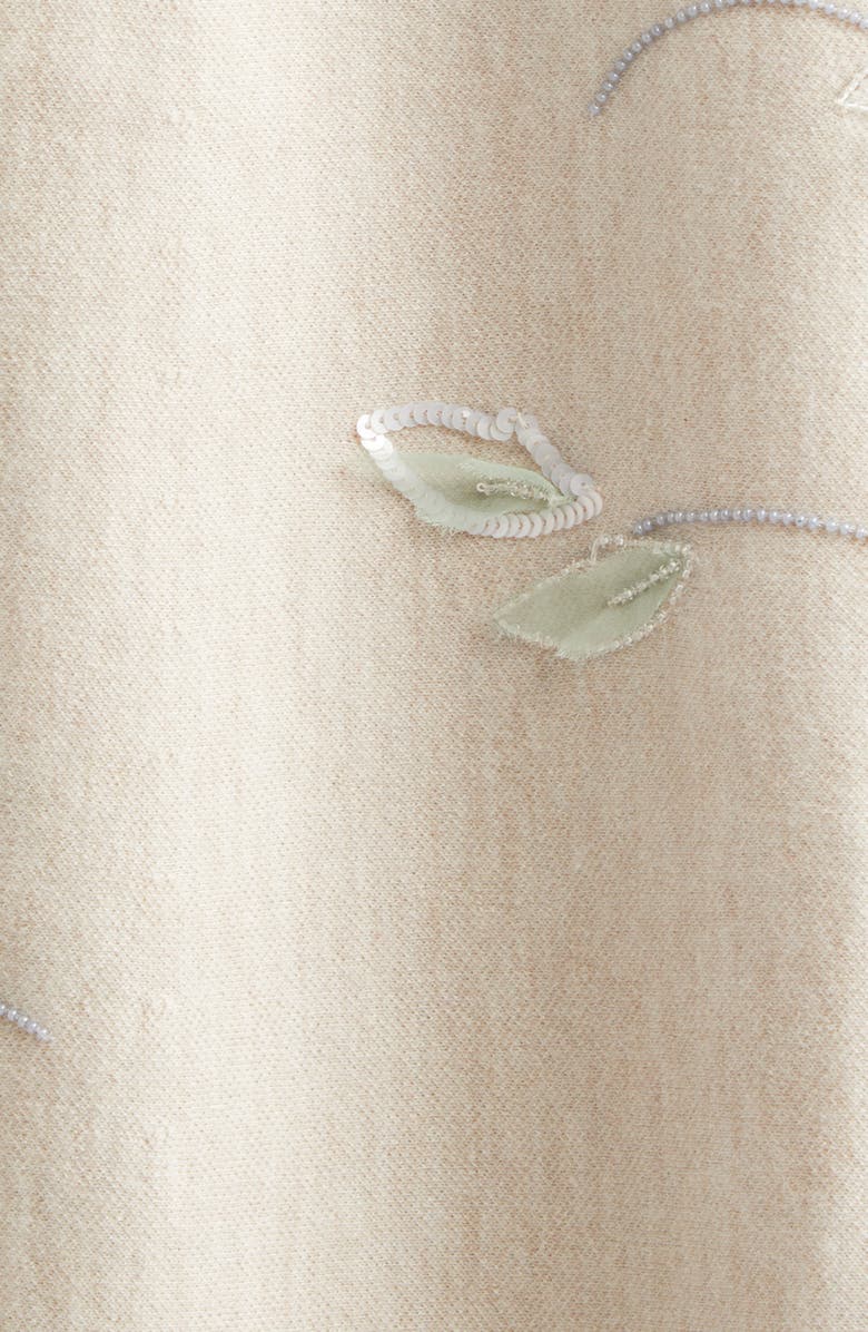 BERNADETTE Shirene Embroidered Shawl, Alternate, color, Doubleface Beige Pale Pink