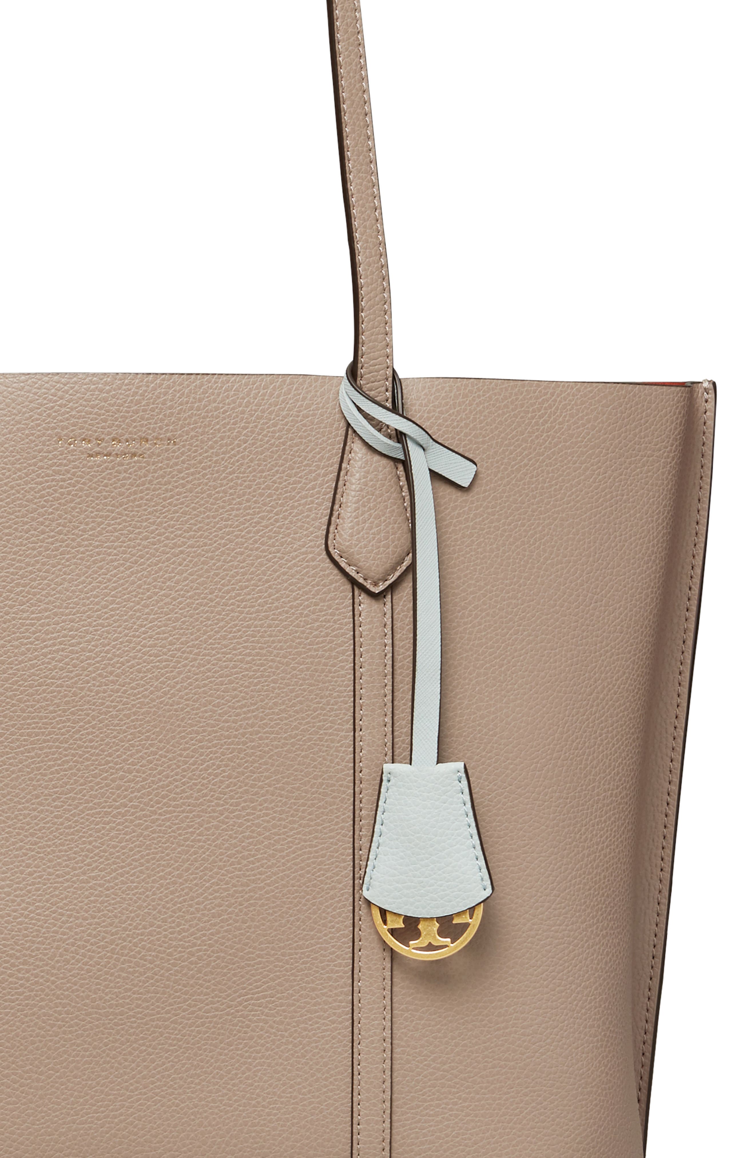 Perry Leather Tote, Alternate, color, GRAY HERON