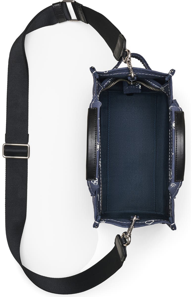 Marc Jacobs The Small Cotton Canvas Tote, Alternate, color, Navy Multi