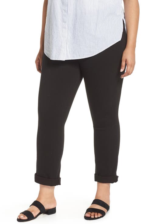 'Lyssentials High Rise Boyfriend Denim Leggings (Plus)