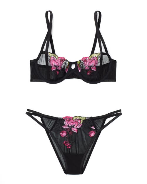 Adore Me Jayda Unlined Balconette Bra In Black