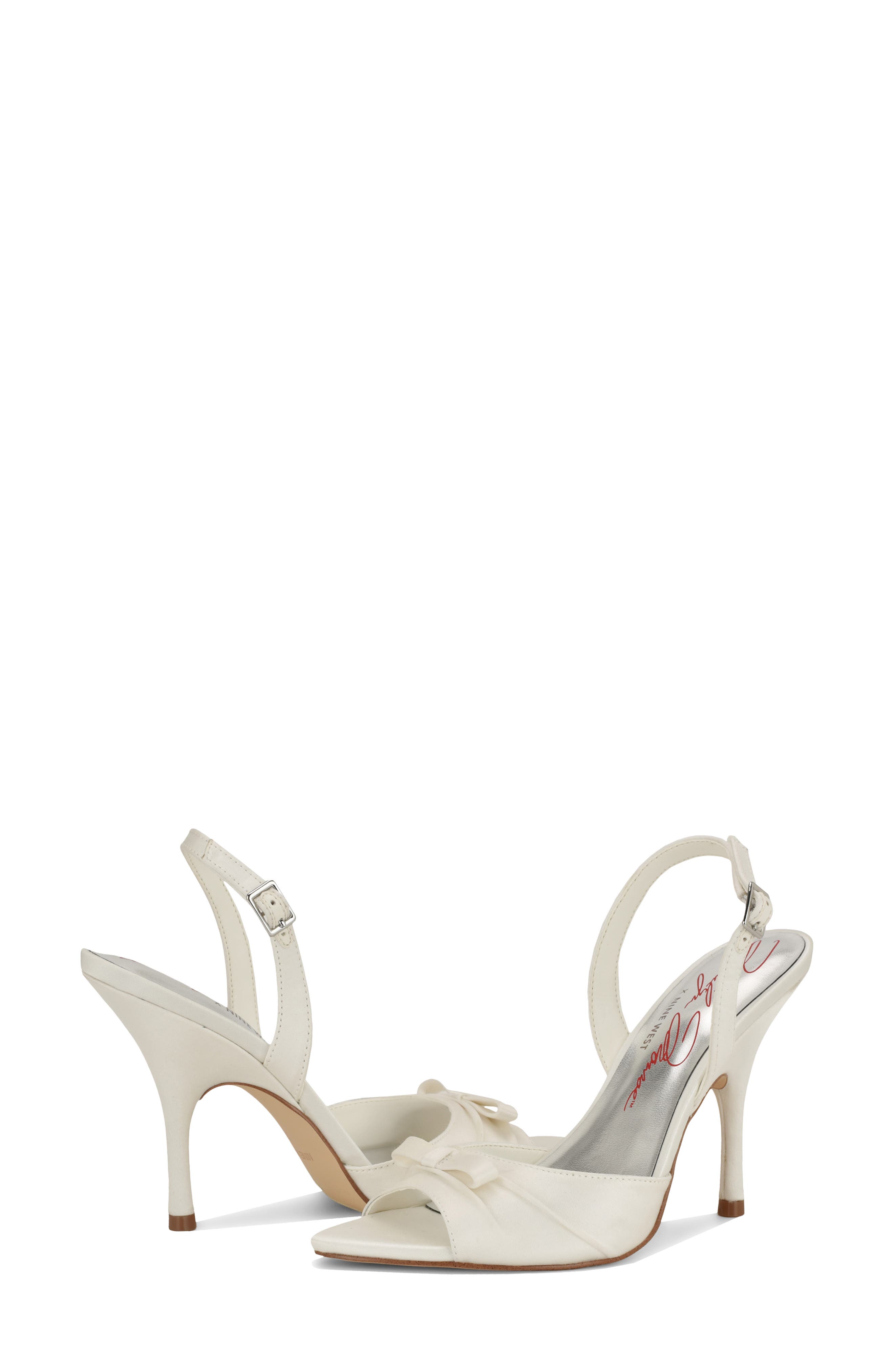 Vixxie Slingback Pointed Toe Sandal, Alternate, color, WHITE