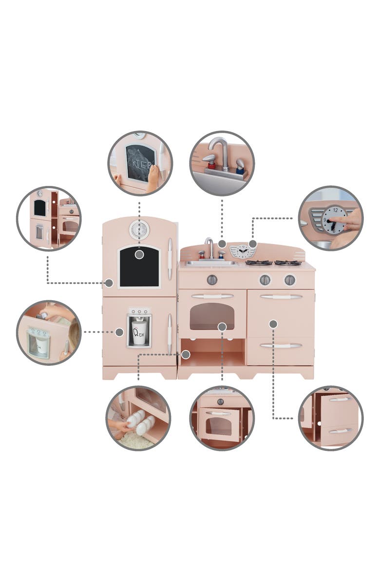 Teamson Kids Little Chef Fairfield Retro Play Kitchen, Alternate, color, 