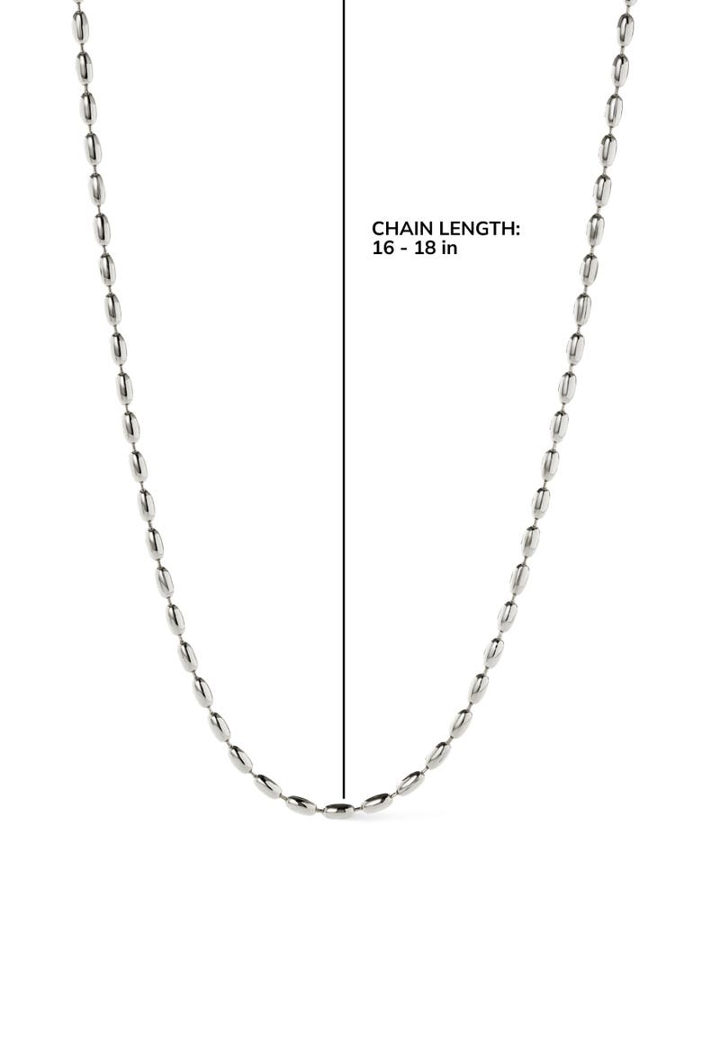 Ball Chain Necklace - Capri Silver, Alternate, color, Silver
