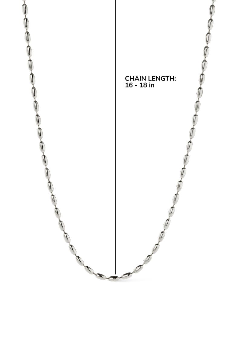 Ana Luisa Ball Chain Necklace - Capri Silver, Alternate, color, Silver