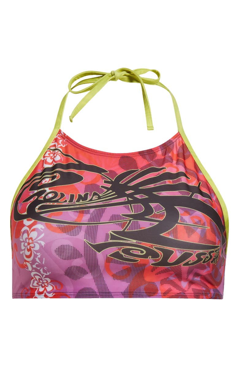 Paolina Russo Halter Tankini Top, Alternate, color, Cherry