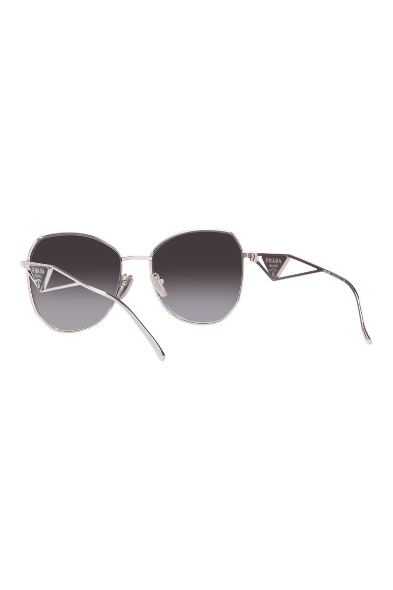 57mm Gradient Round Sunglasses, Alternate, color, GREY GRADIENT