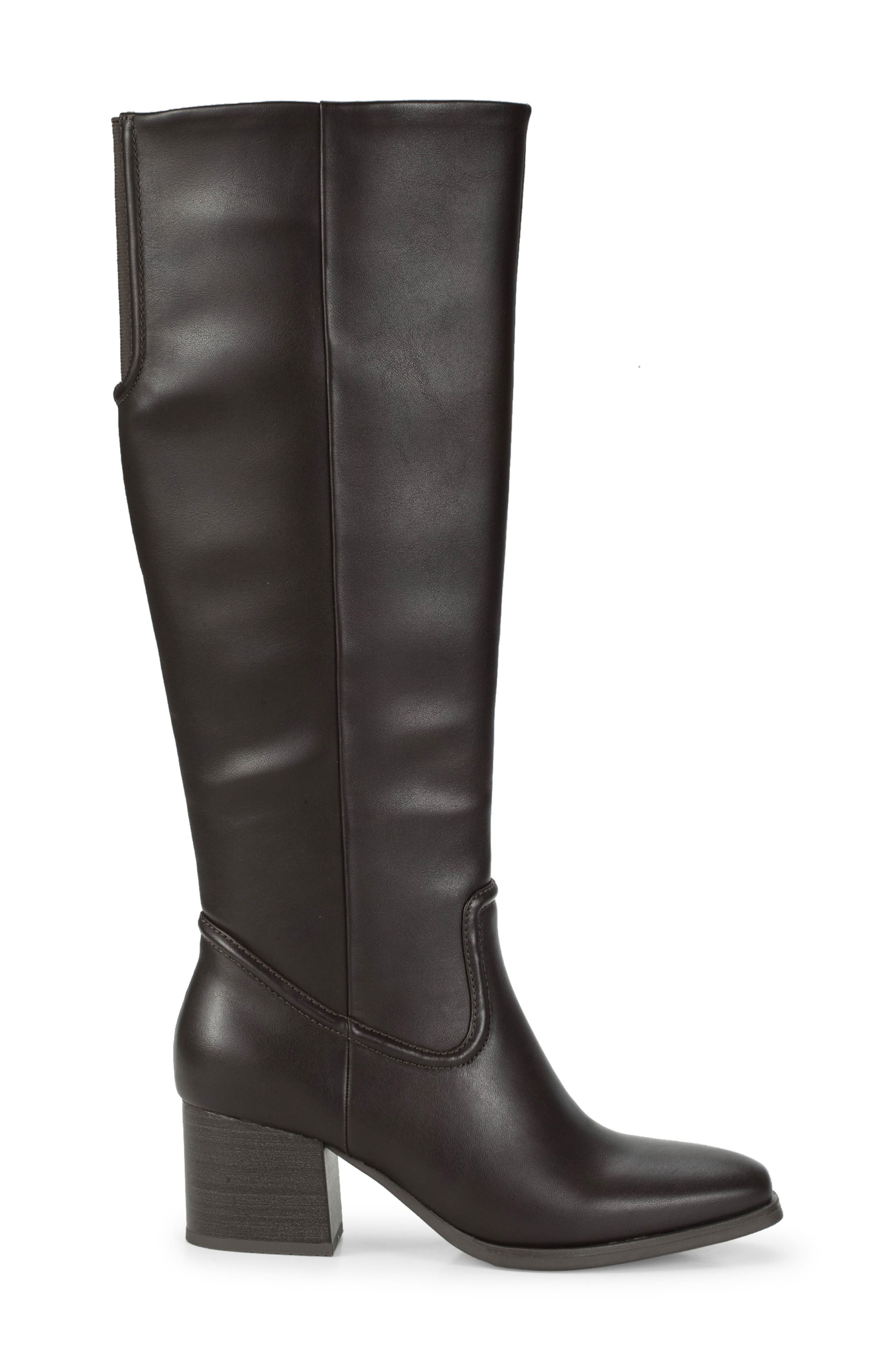 Tammey Tall Boot, Alternate, color, DARK BROWN