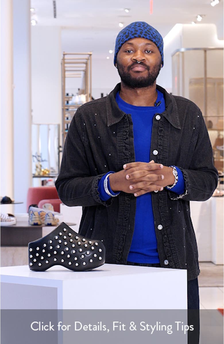 Romesco Studded Platform Clog, sales video thumbnail