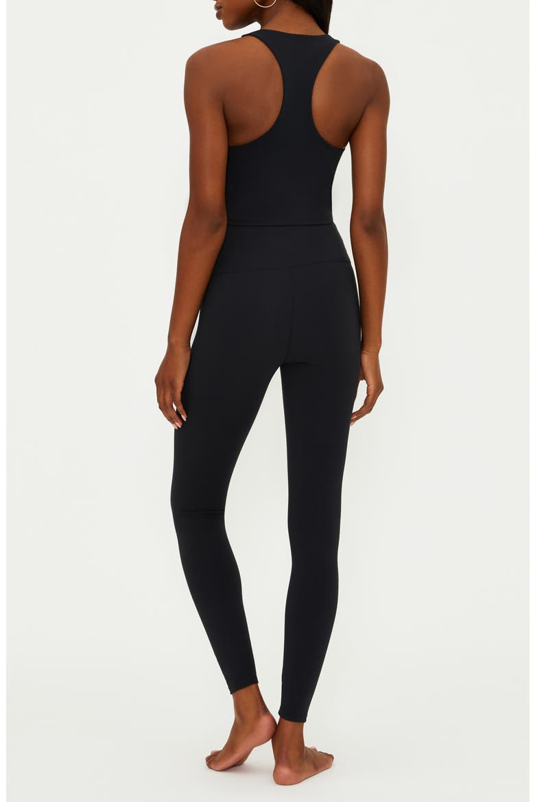 Yara Racerback Crop Top, Alternate, color, BLACK