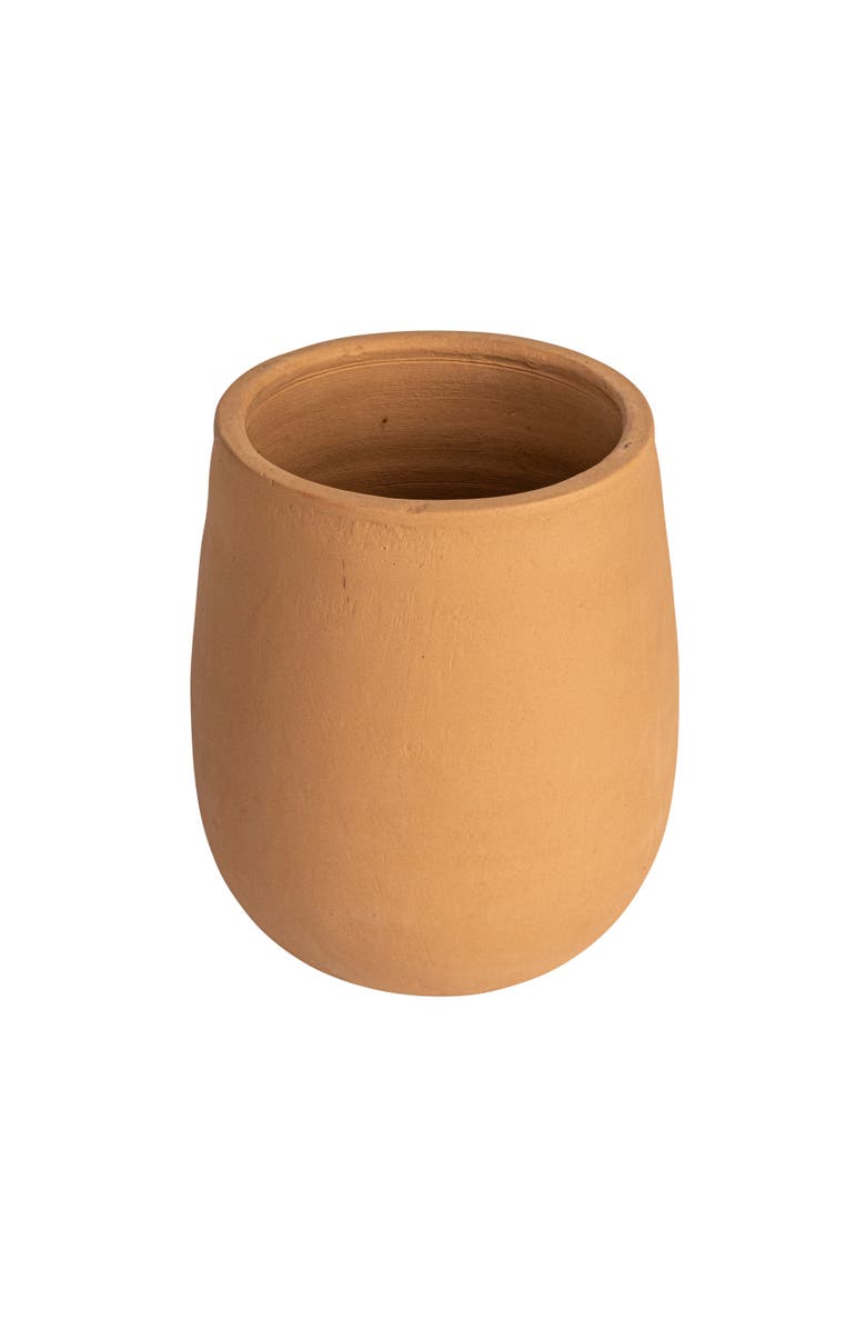 Storied Home Boho Terracotta Crock, Distressed Finish, Main, color, Orange