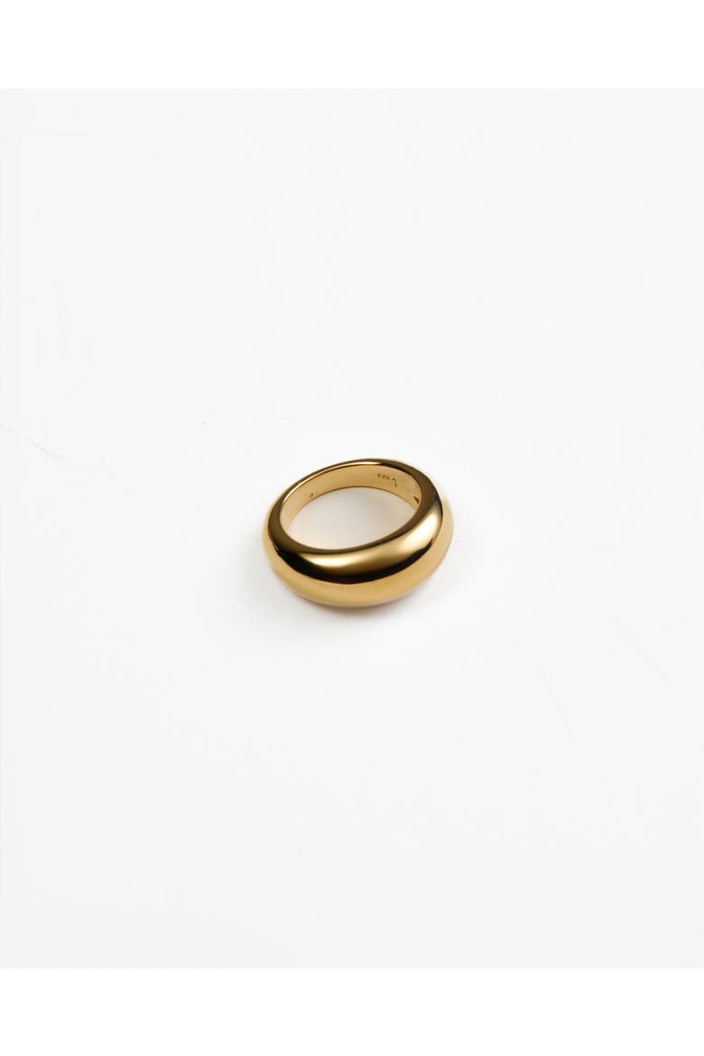 Natalie Thick Dome Ring, Main, color, 14K Recycled Gold Vermeil