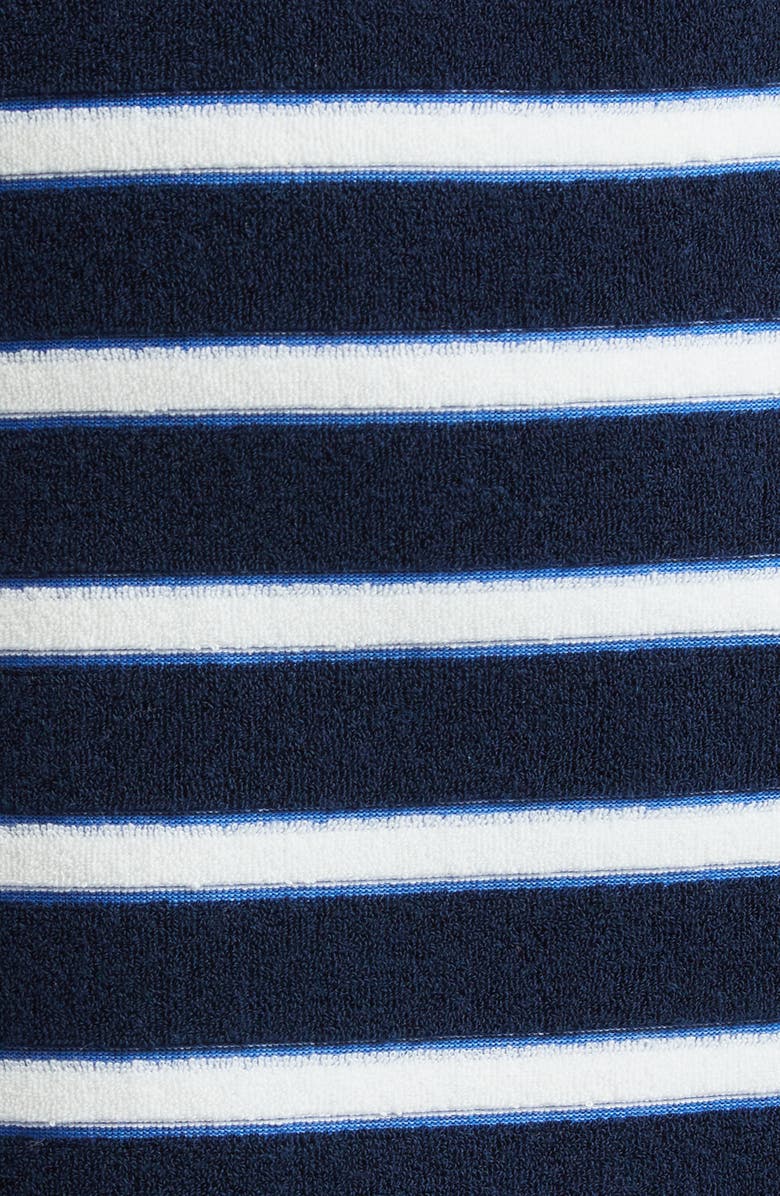 Veronica Beard Tijana Stripe Cotton Terry Cloth Shorts, Alternate, color, 