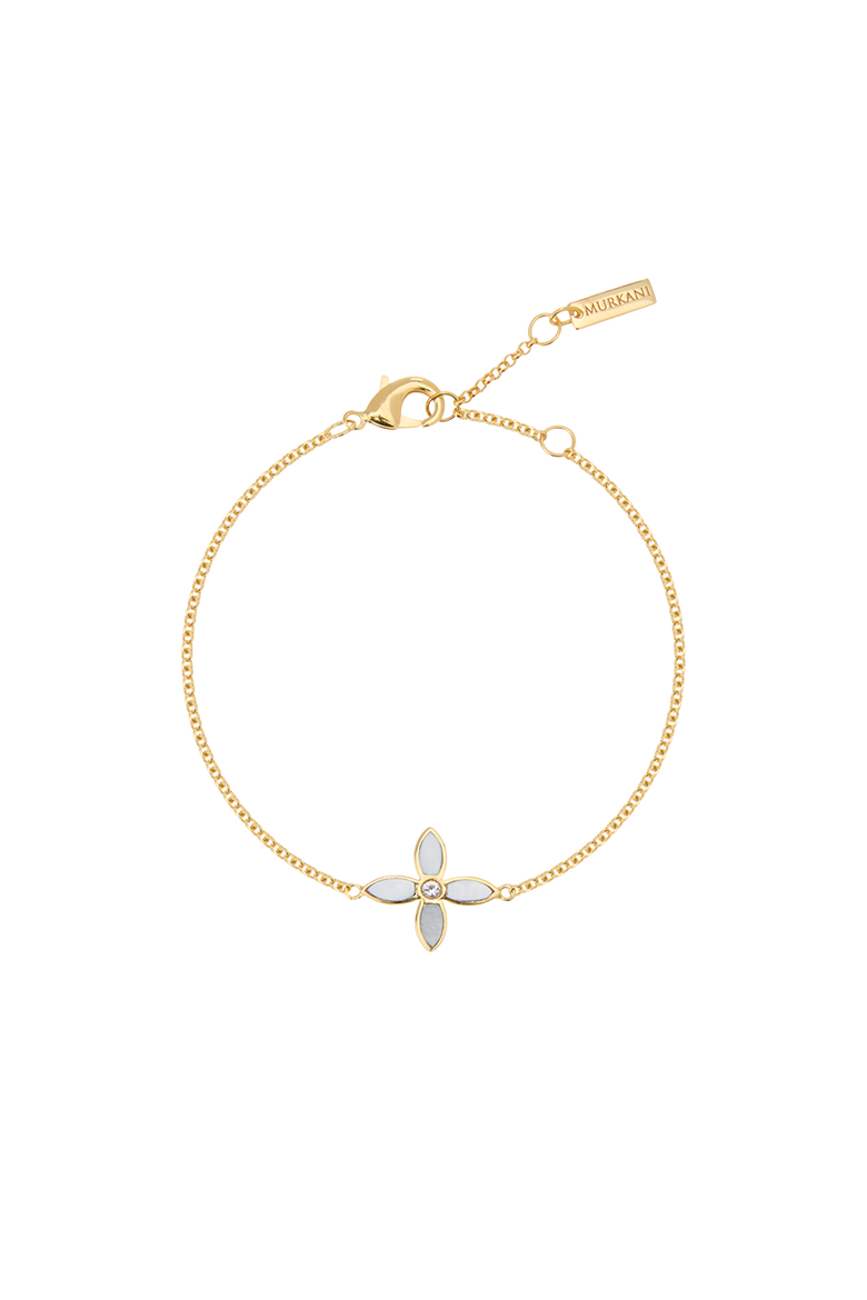 Desert Flower Bracelet, Main, color, Yellow Gold