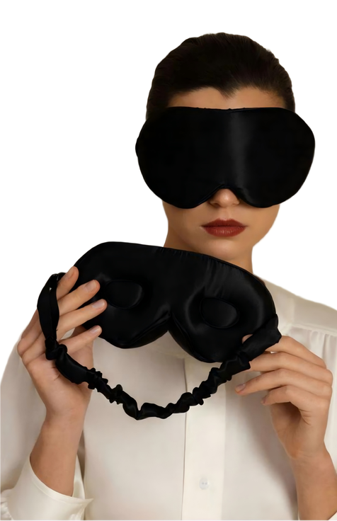 22 Momme Pure Silk 3D Adjustable Eye Mask
