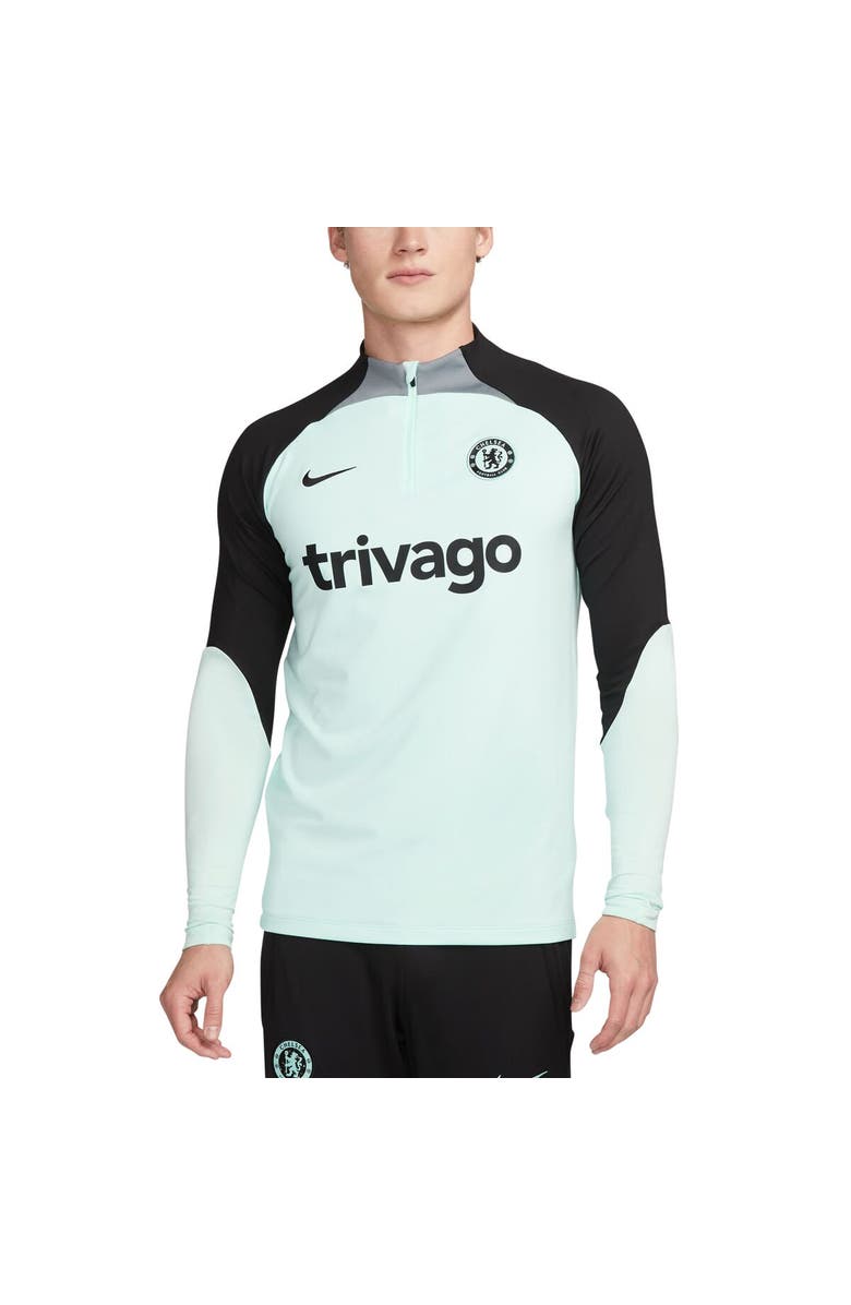 Nike Men's Nike Mint Chelsea Strike Drill 2023/24 Performance Quarter-Zip Long Sleeve Top, Alternate, color, Mint