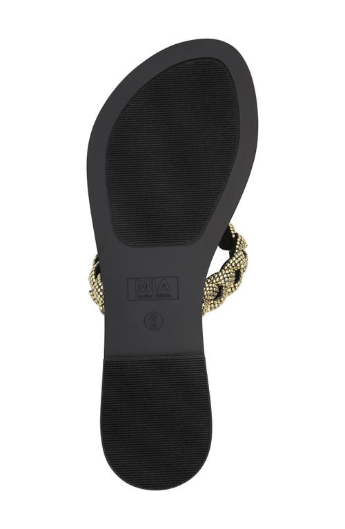 Shop Mia Limited Edition Toya Toe Loop Sandal In Black