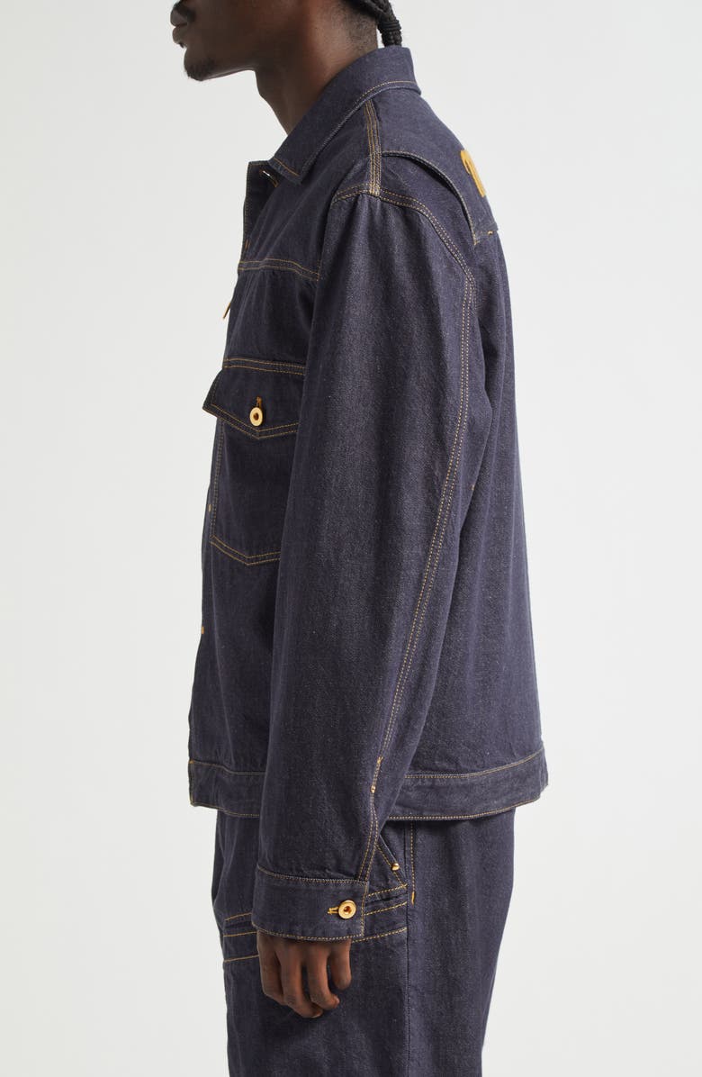 Moncler Genius x Mercedes-Benz By Nigo Nepit Denim Jacket, Alternate, color, 77A - Denim