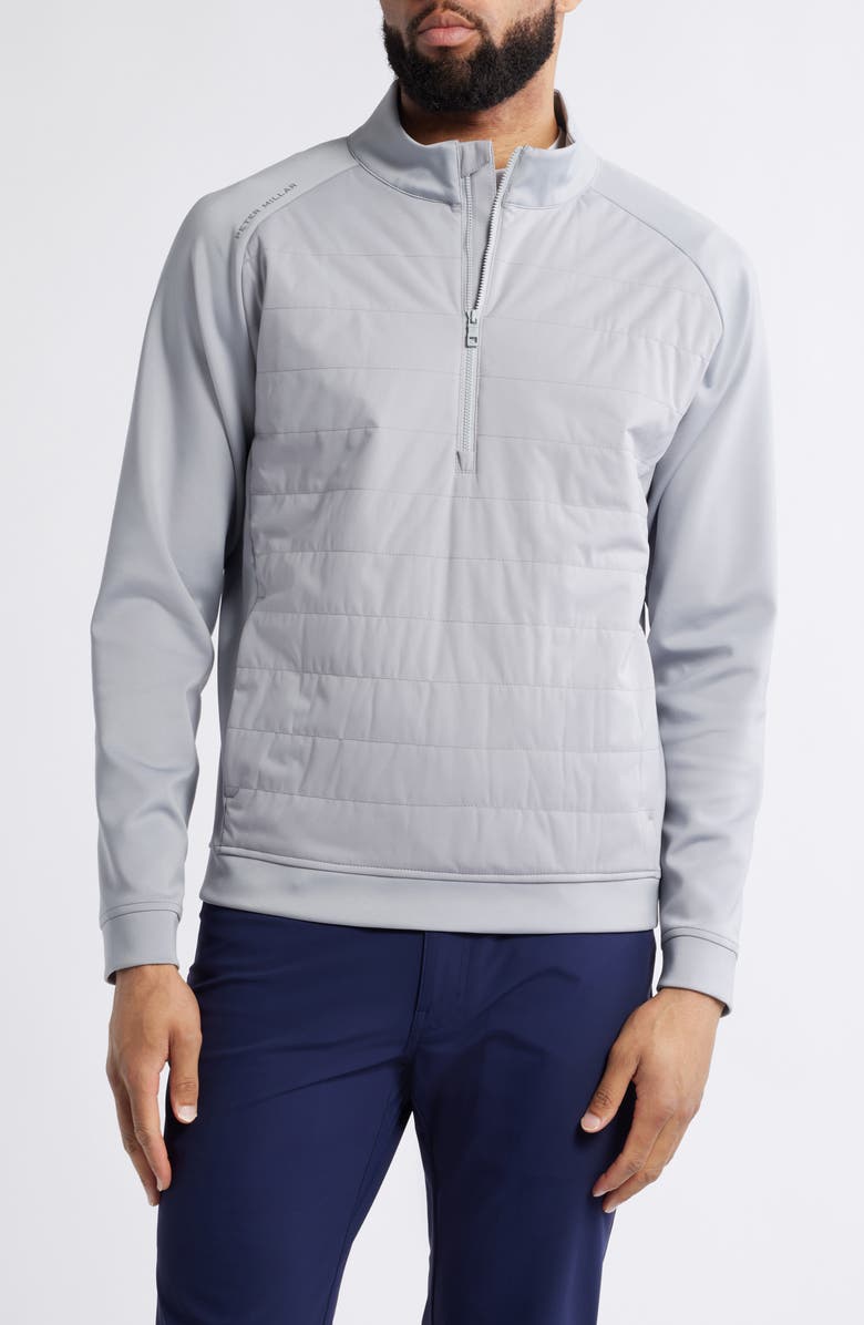 Peter Millar Weld Hybrid Half Zip Pullover, Main, color, 