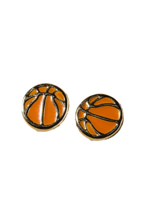 Basketball Stud Earrings